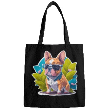 Discover Frenchie Flower Splash Bags