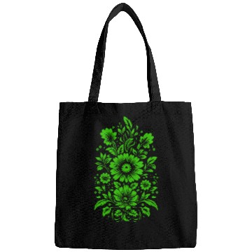 Discover Beautiful Green Floral Pattern Bags