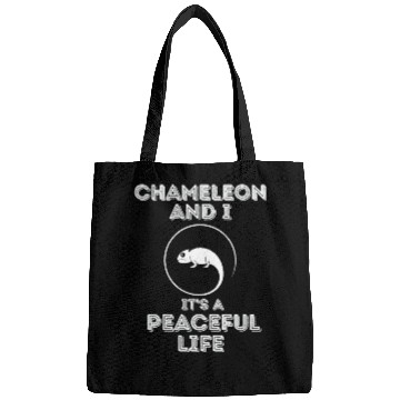 Discover Chameleon and I, It's a Peaceful Life Bags