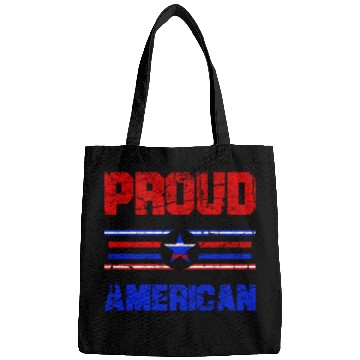 Discover Proud American USA Flag, Patriotic 4th of July Bags