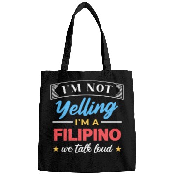 Discover Funny Talking Joke for Filipino Americans Bags