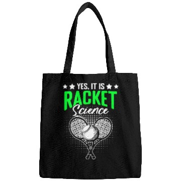 Discover Racket Science Funny Lawn Tennis Humor For Racket Bags