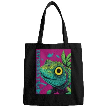Discover Psychedelic Reptile Wonderland Retro Designs 7 Bags