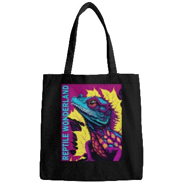 Discover Psychedelic Reptile Wonderland Retro Designs 6 Bags
