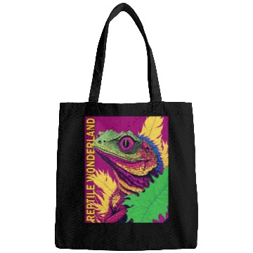 Discover Psychedelic Reptile Wonderland Retro Designs 5 Bags
