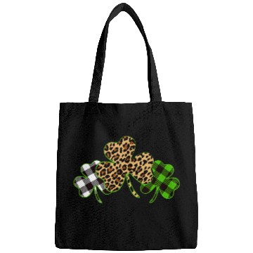 Discover St Patricks Day Leopard Print Plaid Shamrock Bags