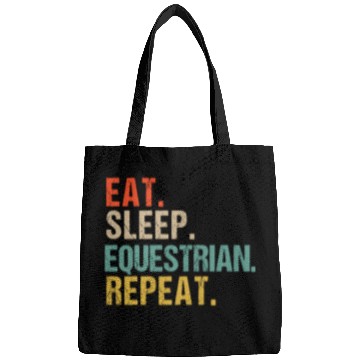 Discover Funny Eat Sleep Equestrian Repeat Bags