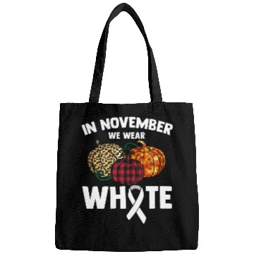 Discover In November We Wear White Fighting Lung Cancer Bags