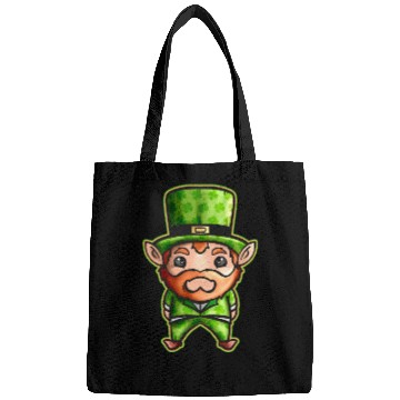 Discover Cute Kawaii Irish Elf With Shamrock Hat For St Bags