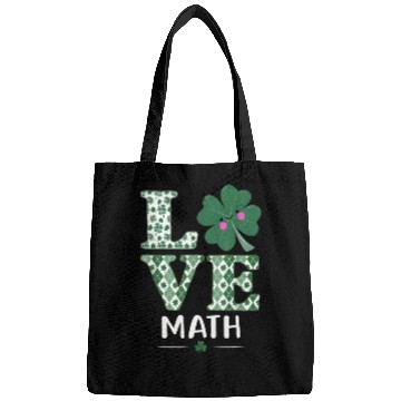 Discover Love Shamrock Math Teacher St Patricks Day Bags