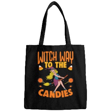 Discover Witch Way To The Candy Funny Trick Or Treat Bags
