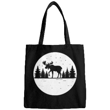 Discover Moose Forest Deer Elk Canada Nature Wilderness Bags