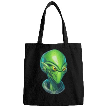 Discover Cool Alien Cyborg Head Bags