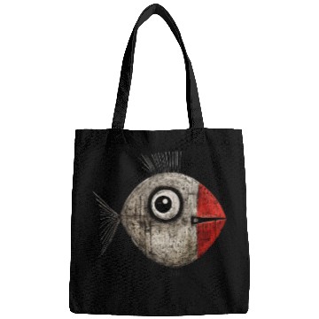 Discover Abstract Comic Fish / Weird Fish Bags