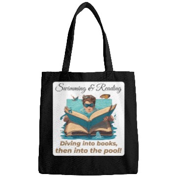 Discover Bookish Splash Swimmer Book Lover Bags