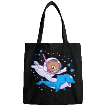 Discover Undersea cat and dolphin Bags