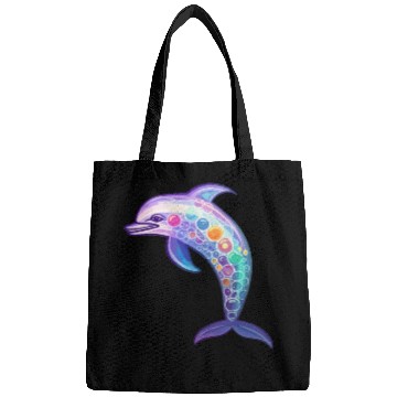 Discover Kawaii Dolphin - Fantastical Ocean Dreams Bags