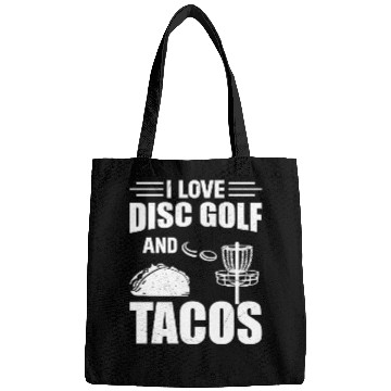 Discover I Love Disc Golf And Tacos - Disc Golf Player Disc Bags