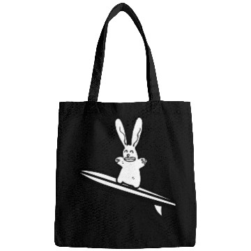 Discover Bunny Surfer Cute Rabbit Lover Owner American Bags