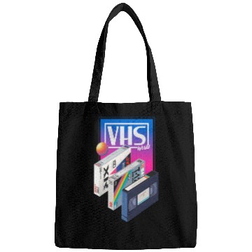 Discover 80s T ShirtVHS world Bags