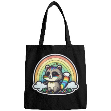 Discover Weird Rainbow Raccoon Bags