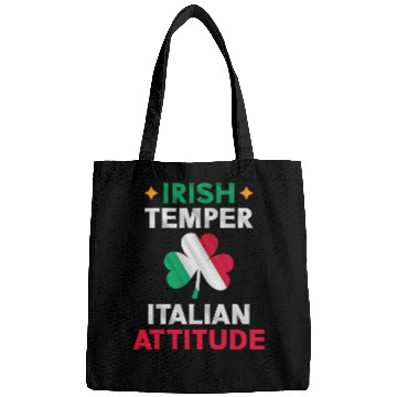 Discover Irish Temper Italian Attitude Flag Shamrock St Bags