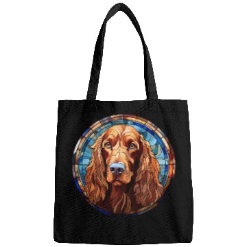 Discover Irish Setter Dog Breed Watercolor Glass Bags