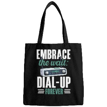 Discover Dial Up Internet Connection 90's Computer Jokes Bags