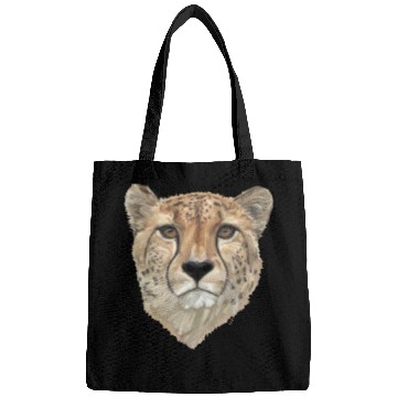 Discover Watercolor Cheetah Portrait Bags