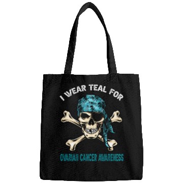 Discover I Wear Teal For Ovarian Cancer Awreness Pirate Bags