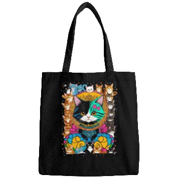 Discover Cat God with Creepy Friends Bags