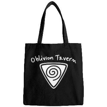 Discover Oblivion Tavern Logo White Bags