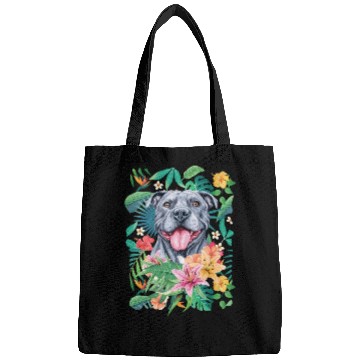 Discover Tropical Gray Pit Bull Pitbull Bags