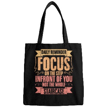Discover Daily Reminder Vintage Retro Affirmation A Bags