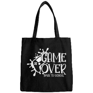 Discover Game over Back to School Funny First Day School Bags