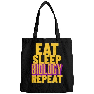 Discover Eat sleep biology repeat-Unique biology designs Bags