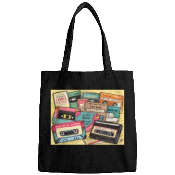 Discover old cassette tapes 90s Bags