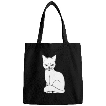 Discover do I look amused? cute cat , funny cat,angry cat Bags