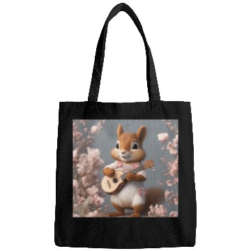 Discover Aesthetic Cottagecore Floral Cute Squirrel Playing Bags