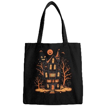 Discover Haunted House Halloween Bags, Spooky Mansion