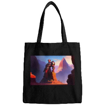 Discover Khorne statue in the depths of the grand canyon Bags