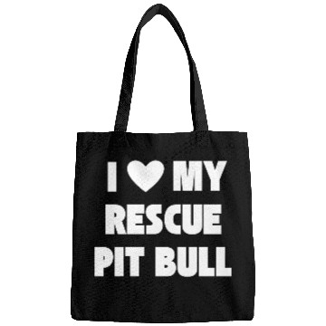 Discover I Love My Rescue Pit Bull | Pitbull Advocacy Bags