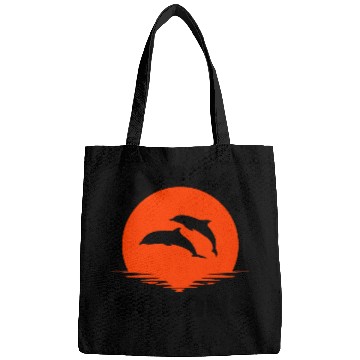 Discover Save The Oceans Jumping Dolphins Bags