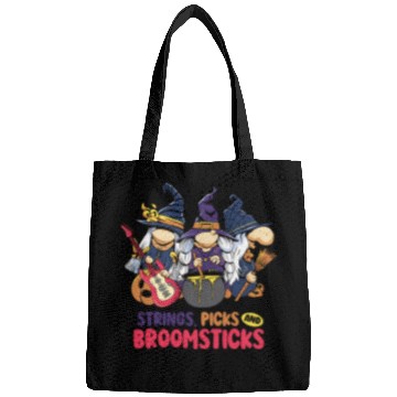 Discover Strings Picks and Broomsticks Witch Halloween Bags