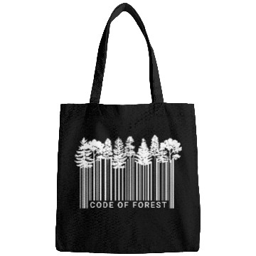 Discover Code of Forest Nature Barcode Trees Bags