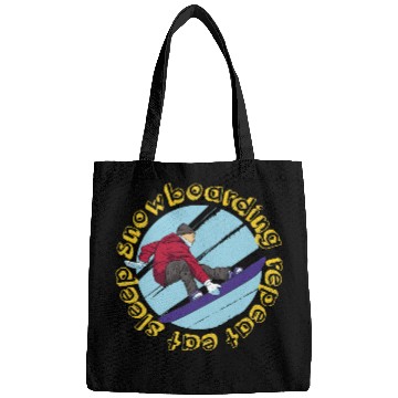 Discover Eat Sleep Snowboarding Repeat Bags
