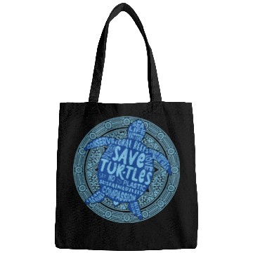 Discover Save The Turtles Blue Boho Bags