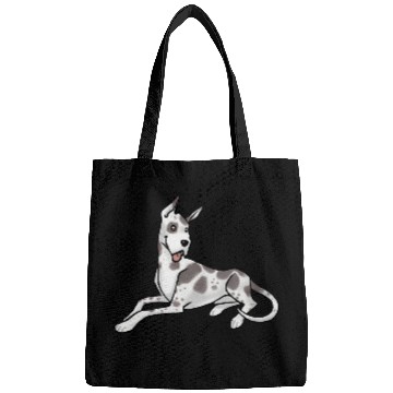 Discover Dog Great Dane Harlequin Bags