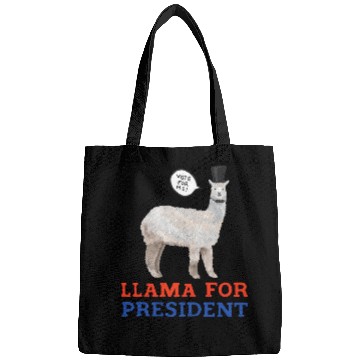 Discover Llama For President Bags