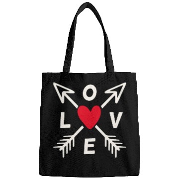 Discover Love With Arrows And Red Heart Bags